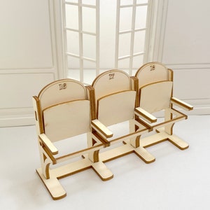 Cinema Chairs – Theatre Seats – 1-12 Scale - Laser Cut Parts ...