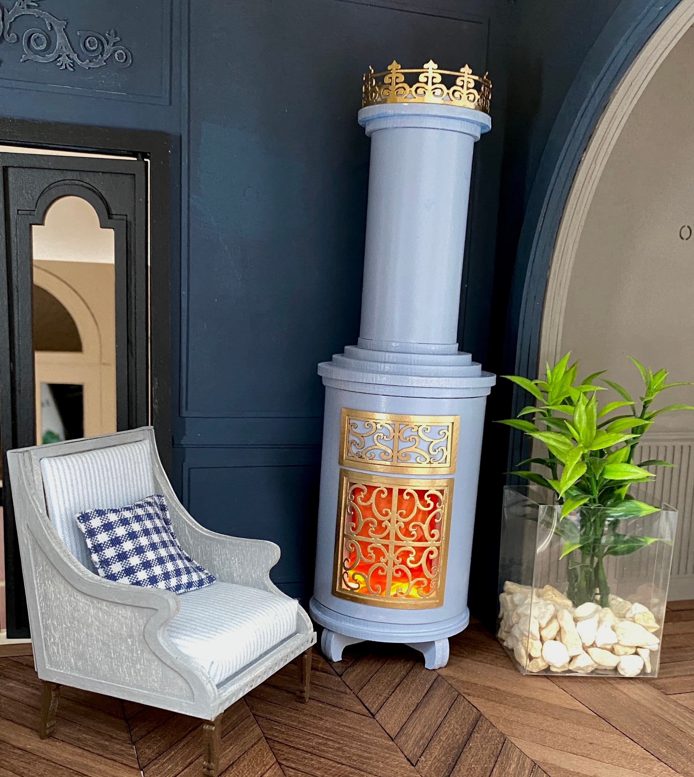 Chimeneas De Ladrillo Decoradas Para Navidad Calcetín De Chimenea De