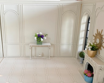 The Large Salon Wall - Luxurious wall with plenty of presentation space –  1:6 scale DIY kit
