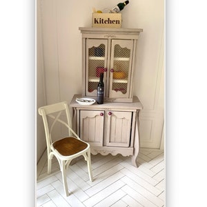 French Country Style Hutch Cabinet – 1:12 scale miniature KIT