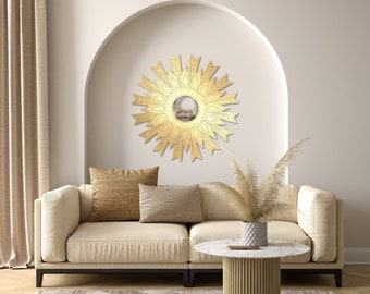 SUNBURST MIRROR FRAME 24 inch 60 cm - svg png pdf Cut Files + Anleitung - Für Cricut, Silhouette, Laser - Original Design Welt-Premiere