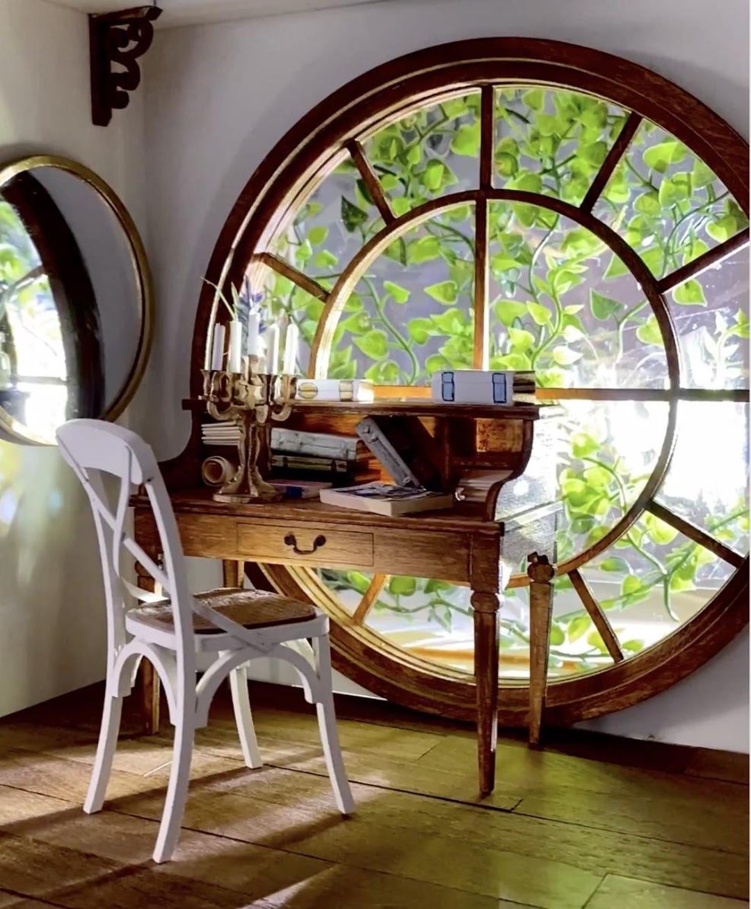 Fantasy Round- or Cathedral Rosette Window (only Window & Frames) as 1/ ...