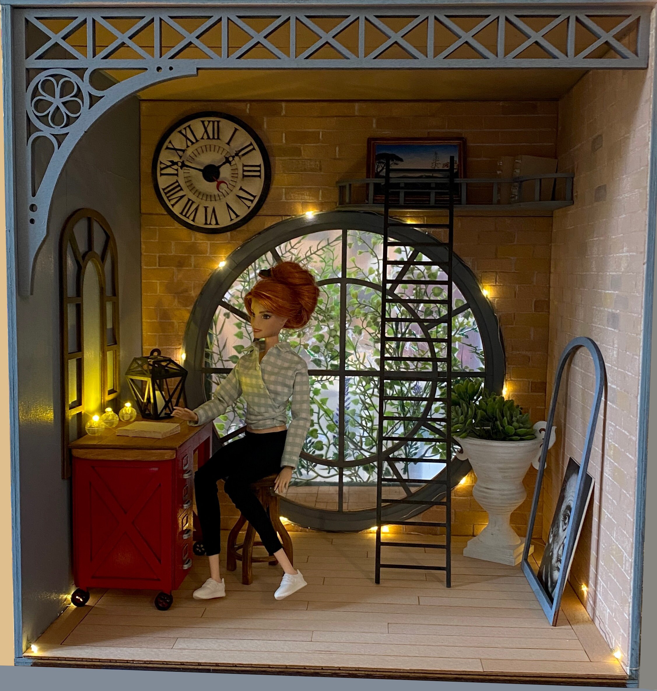 The Doll Loft 1/6 Scale DIY Kit – Dollhouse Fantasy Roombox in Two