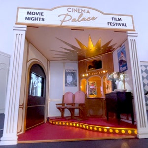 The Movie Theatre (Cinema) Palace – full DIY kit – 12th dollhouse scale