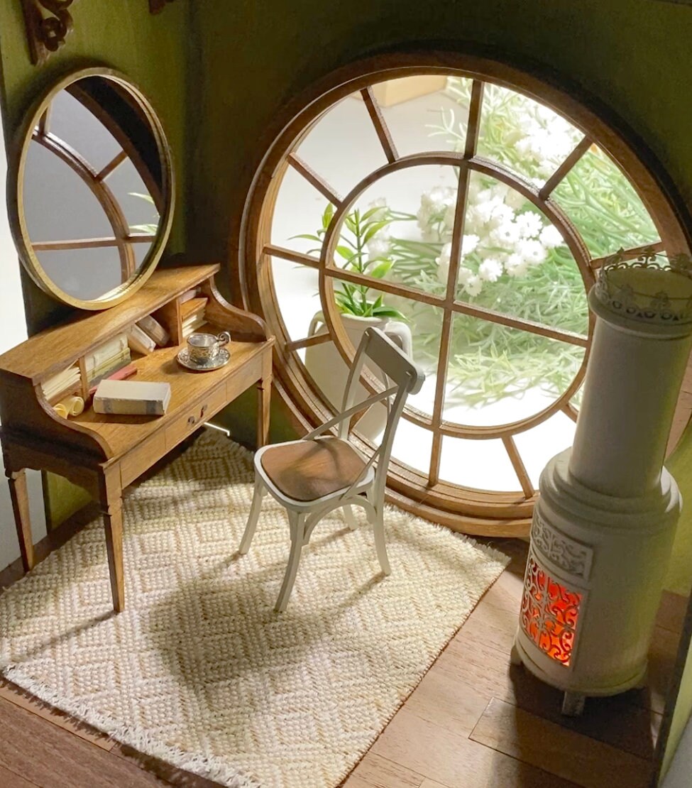 1 Juego De Chimenea Para Casa De Muñecas, Mini Chimenea, Modelo De Mueble De Lena Realista