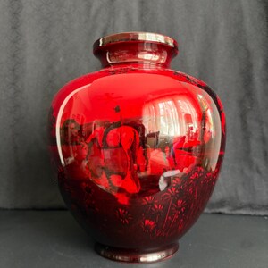 Royal Doulton Flambe Vase - Etsy