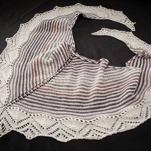 Handknit lace shawl