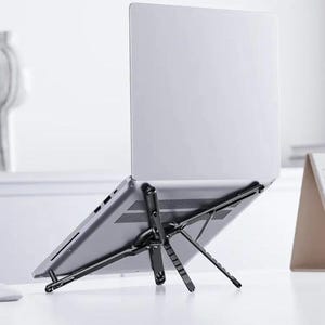 Rotating Laptop Stand, Adjustable Aluminum Foldable Device Holder