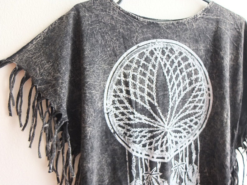 Marijuana Weed Dream Catcher Hippie Rock Tassels Tshirt Top Etsy