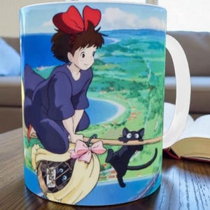 Studio Ghibli Ceramic Mug, Anime Coffee Cup, Kawaii Otaku Gift