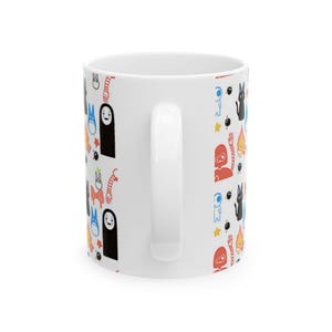 Tazza in ceramica Studio Ghibli ispirata a Totoro e Kiki, 11 oz 15 oz immagine 4