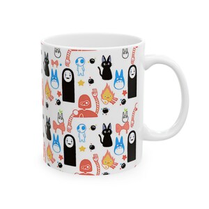 Tazza in ceramica Studio Ghibli ispirata a Totoro e Kiki, 11 oz 15 oz immagine 6