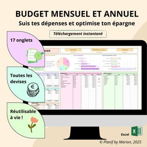 Monatliches und jährliches Excel-Budget (Budgetplanung, Ausgabenmanagement, Optimierung der Einsparungen)