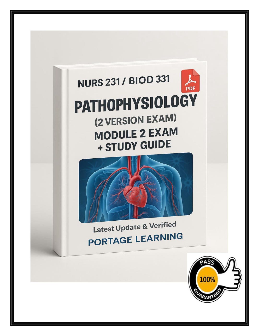 BIOD 331 Pathophysiology Module 2 Exam – 2 Versions + Study Guide ...
