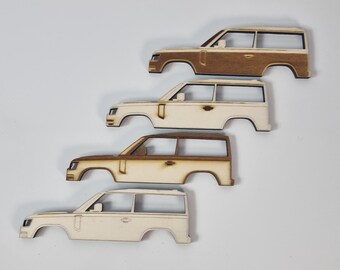 Land Rover 90 (2020) Silhouette Fridge Magnet - Laser Engraved & Cut - Custom Wooden Magnet