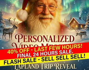 Personalized Lapland Trip Reveal Video Message from Santa! Christmas Morning Vacation | Kids LOVE it!