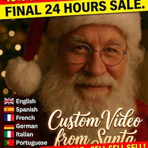 Kerstvideo zegt de naam van JOUW kind! 100% gepersonaliseerd bericht | DELUXE | Kinderen zijn er dol op!