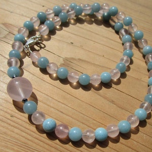 Trollite Rose Quartz Necklace