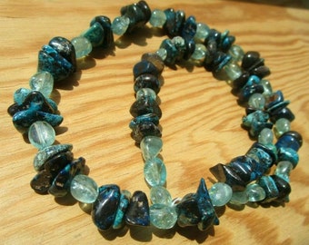 Chrysocolla / Shattuckite Apatite Necklace