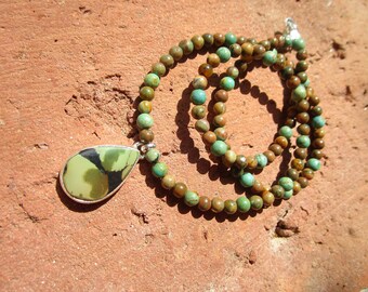 tibetan Turquoise Rhyolite Necklace