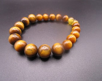 Tiger's Eye yellow Fluorite Bracelet