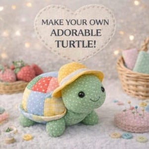 Mönster för lapptäcke av sköldpadda | DIY gosedjursplysch (PDF-mönster) bild 2