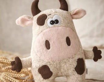Adorable Plush Cow Stuffed Animal – Soft & Cuddly Farm Animal Toy for Kids