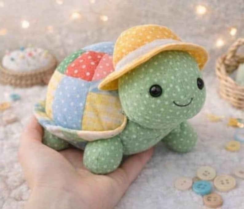 Mönster för lapptäcke av sköldpadda | DIY gosedjursplysch (PDF-mönster) bild 3