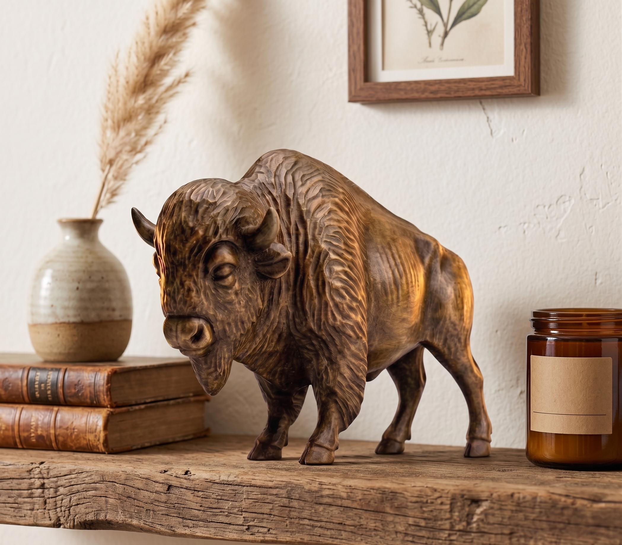 Bison statue - Etsy 日本