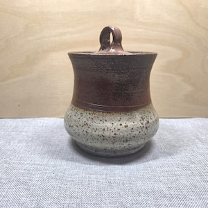 Rustic Covered Pottery Crock