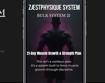 21-Tage Muskelwachstum Trainingsplan | Männer Krafttraining (PDF)