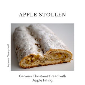 Receta de Stollen de manzana alemán (PDF) - Stollen de quark con fotos paso a paso - Repostería navideña - Descarga digital