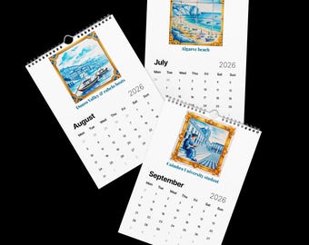Azulejo Romance – Portuguese Art Calendar 2026 | Traditional Tile Collection | VivaPortugal