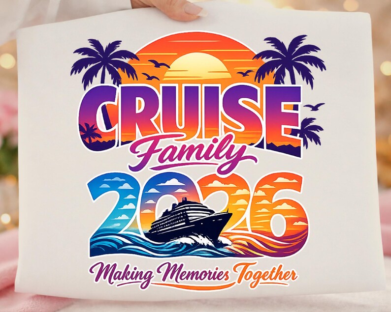 Cruise 2026 PNG Bundle, Family Trip, Squad Vacation Shirts (digital ...
