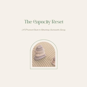 Capacity Reset Workbook, Burnout Recovery Guide, Mental Load Workbook, Nervous System Regulation PDF, Emotional Exhaustion
