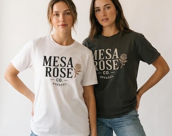 Mesa Rose Co Logo T-Shirt | Western Brand Tee | Comfort Colors | Country Girl Shirt