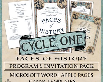 CC Cycle 1 Essentials Faces of History Program and Invitation Pack