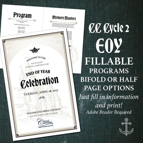 CC Cycle 2 EOY Program Pack + Invitation