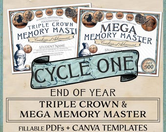 Klassieke gesprekken Cyclus 1 EOY-certificaten Triple Crown en Mega Memory Master (digitale download)