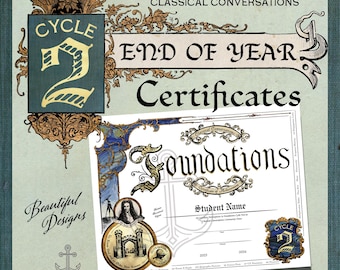 Classical Conversations Cycle 2 Foundations Certificate (Digital Download)