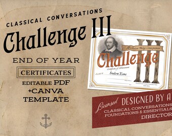 CC Challenge III End of Year Certificates of Achievement | CC Challenge 3