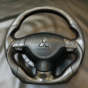 MITSUBISHI LANCER EVOLUTION X Carbon Fiber Sports Steering wheel For 2007-2016