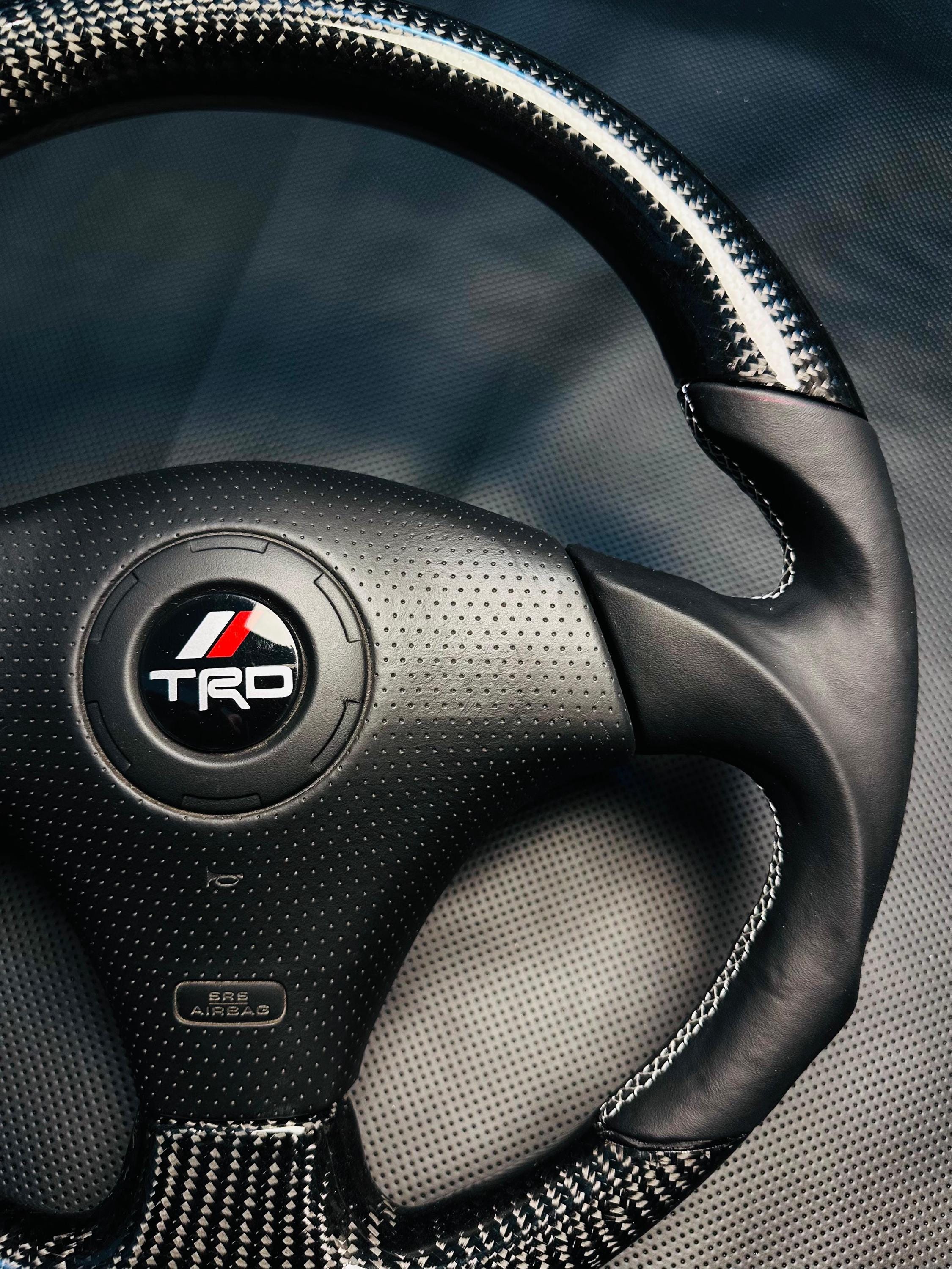 TRD Carbon Fiber Custom Steering for Toyota Supra MK4, CELICA GT