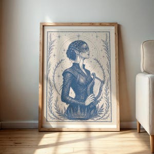 Nesta y Cassian, juego de 2 láminas de ACOTAR, arte mural de la Corte de las Llamas Plateadas, fan art de Nessian, decoración literaria de SJM, tamaño A4 (carta estadounidense), descarga digital. imagen 1
