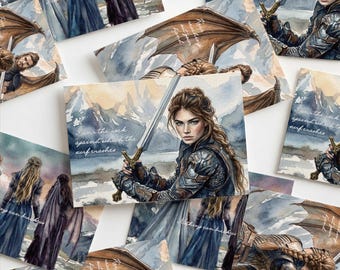 Nesta Archeron ACOSF Printable Postcards | ACOTAR Digital Download Art Prints | Bookish Merch A6 Card Set | Sarah J Maas Gift Fantasy Art