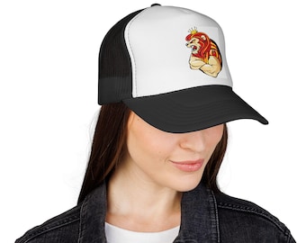 Gorra de camionero con la mascota del león del Galatasaray / Gorra de fútbol para aficionados al fútbol turco