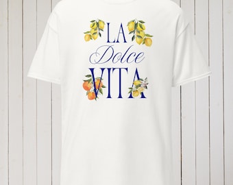 La Dolce Vita T-Shirt, Italian Citrus Graphic Tee