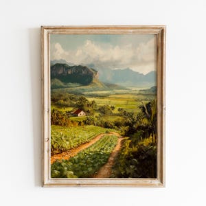 tobacco valley painting Tobacco Farm Wall Art