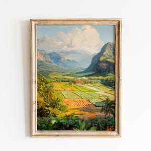 tobacco valley painting The Lackawanna by George Inness creating a striking visual contrast between the artwork and the frame Tobacco Field Painting - Etsy