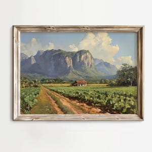 tobacco valley painting Tobacco Field Painting